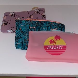 BUNDLE - 3 Ipsy cosmetic cases - Unused
